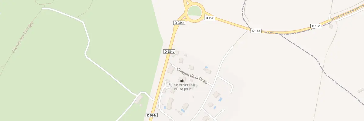 Plan du 92 Che de la Boeu à Échenevex