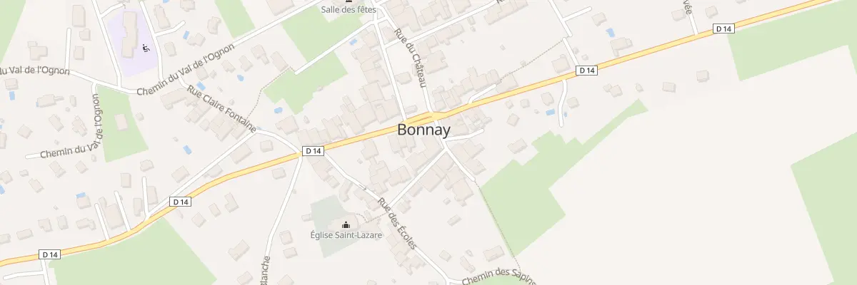Plan du 2 Rue St Lazare à Bonnay