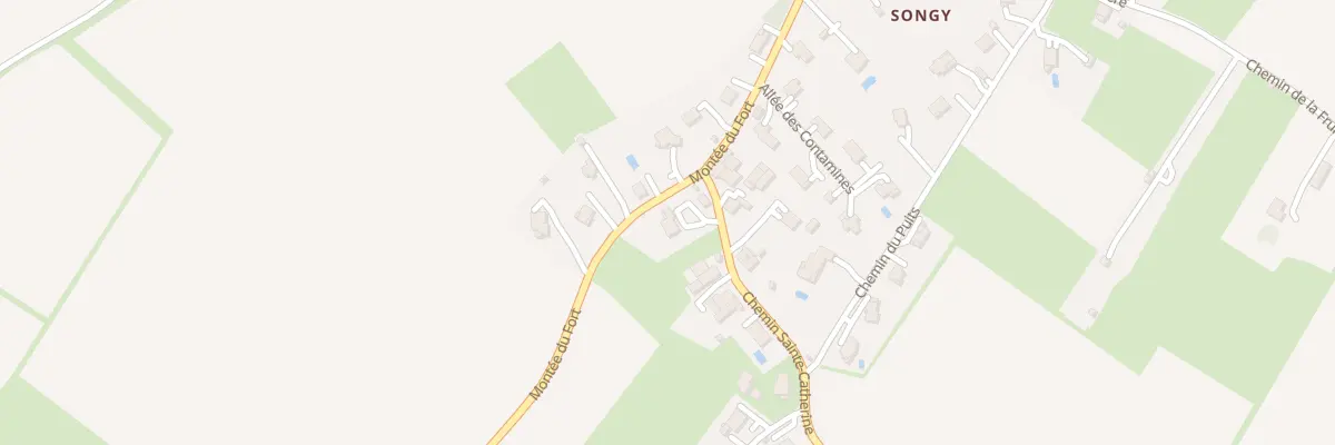 Plan du 34 Che de Sainte Catherine à Viry