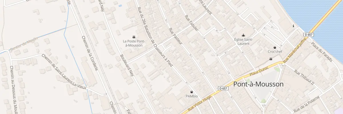 Plan du 18 Rue du Vingt Sixieme Bcp à Pont-à-Mousson