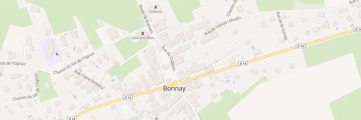 Plan du 6 Rue du Château à Bonnay
