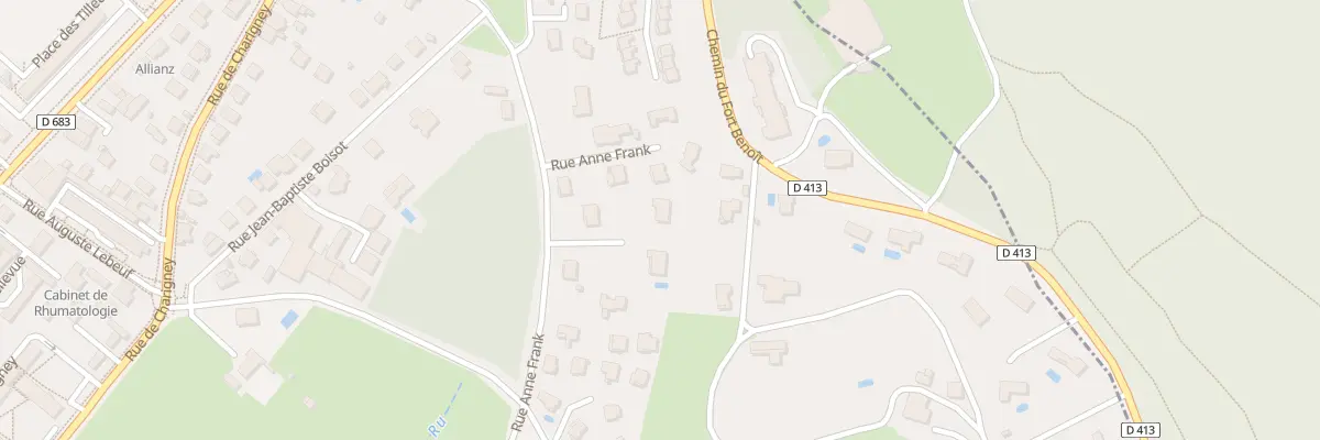 Plan du 54 Rue Anne Frank à Besançon