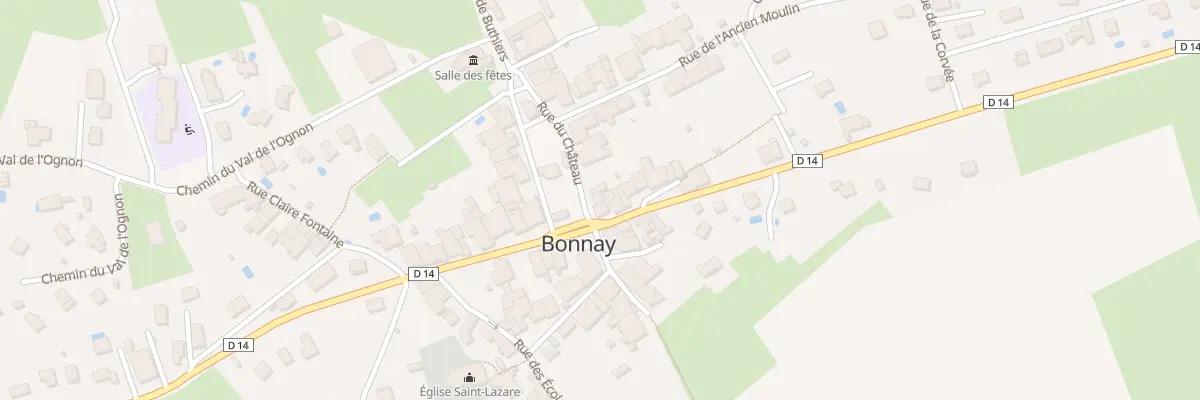 Plan du 4 Rue du Château à Bonnay