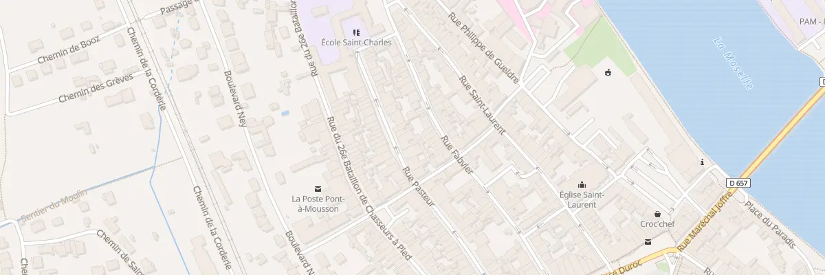 Plan du 36 Rue Pasteur à Pont-à-Mousson