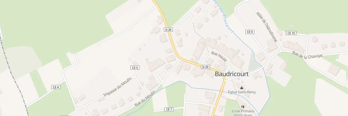 Plan du 16 Rue du Trimee à Baudricourt