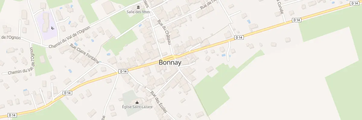 Plan du 24 Rte de la Vallée à Bonnay