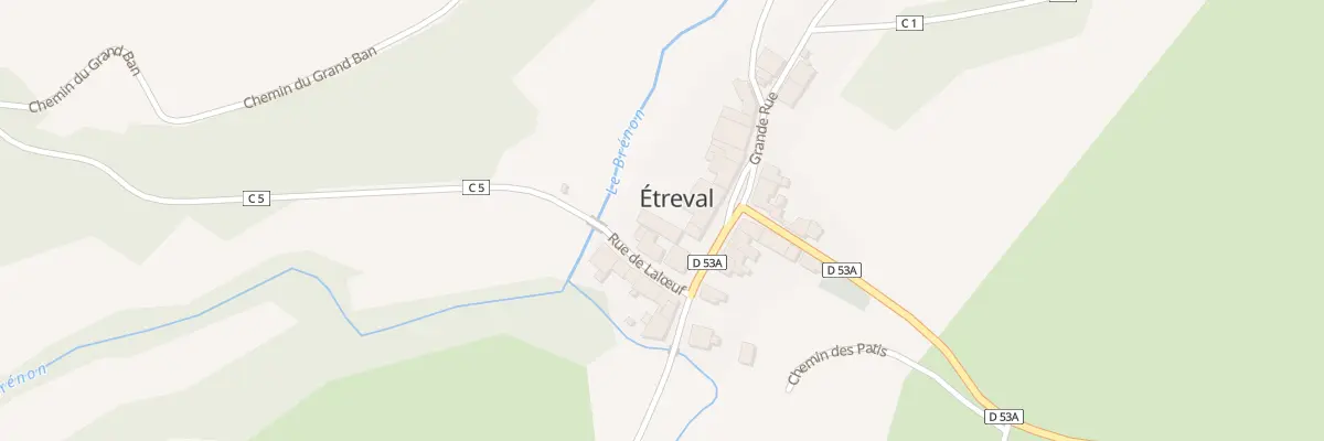 Plan du 3 Gr Grande Rue à Étreval
