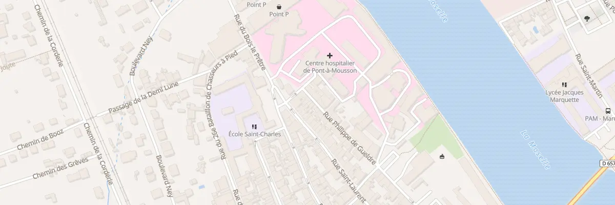 Plan du 55 Rue Philippe de Gueldres à Pont-à-Mousson