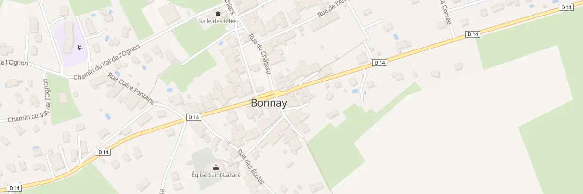 Plan du 26 Rte de la Vallée à Bonnay