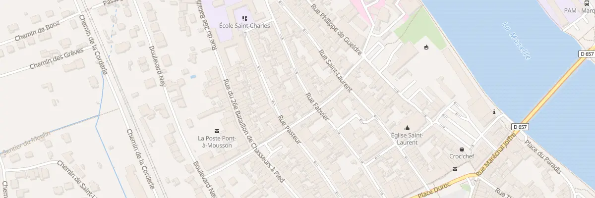Plan du 31 Rue Fabvier à Pont-à-Mousson