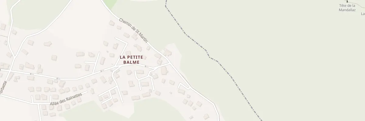 Plan du 700 Rte de la Petite Balme à Sillingy