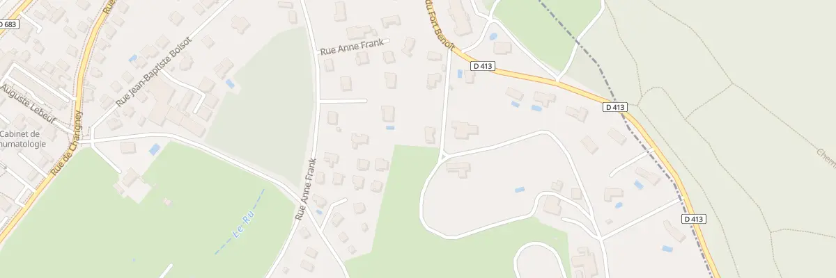 Plan du 12 Che du Fort Benoit à Besançon