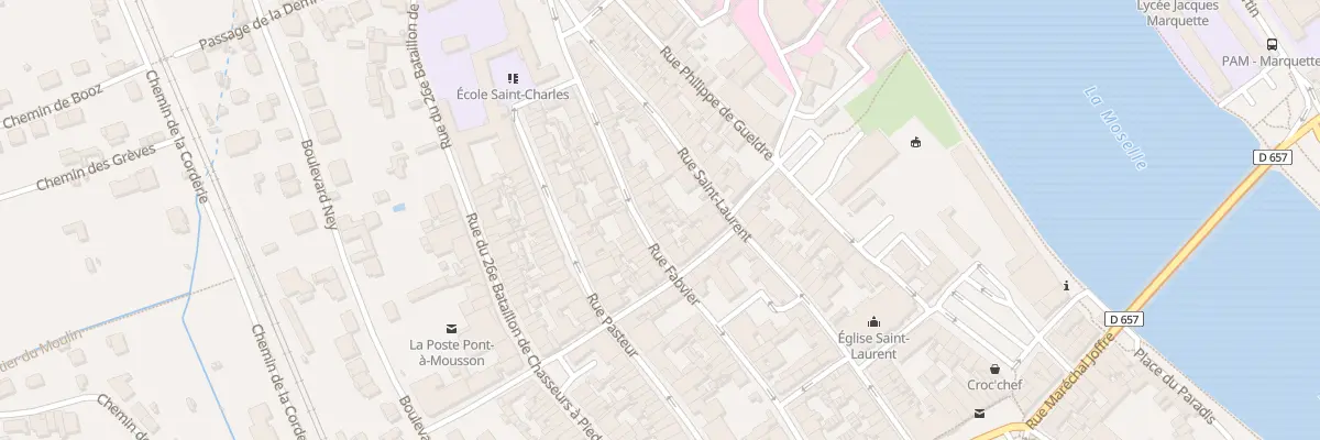 Plan du 36 Rue Fabvier à Pont-à-Mousson