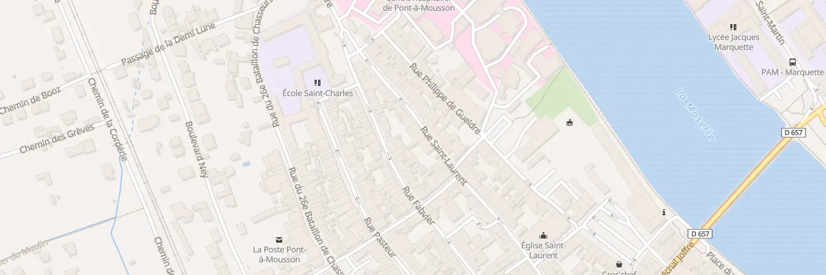 Plan du 39 Rue Saint Laurent à Pont-à-Mousson