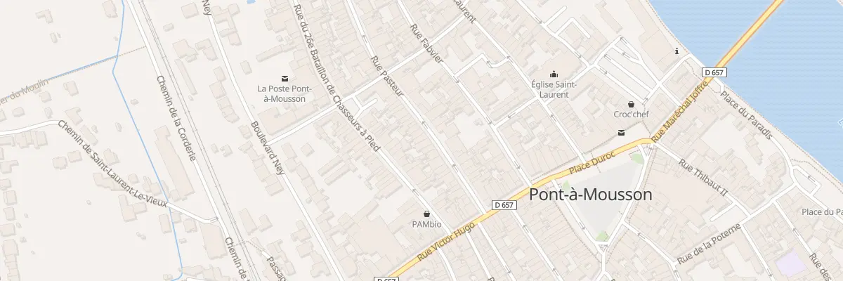 Plan du 25 Rue Pasteur à Pont-à-Mousson