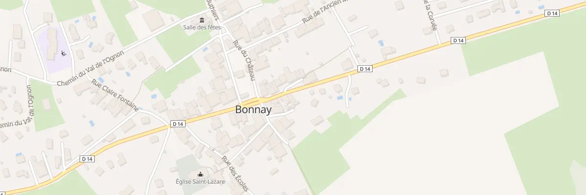 Plan du 30 Rte de la Vallée à Bonnay