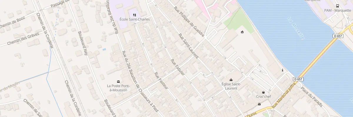 Plan du 32B Rue Fabvier à Pont-à-Mousson