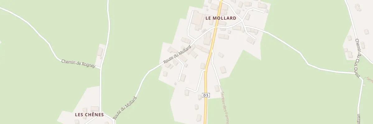 Plan du 133 Rte du Mollard à Gruffy