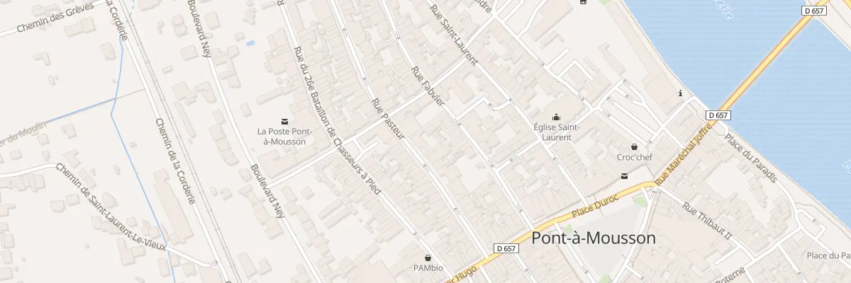 Plan du 28 Rue Pasteur à Pont-à-Mousson