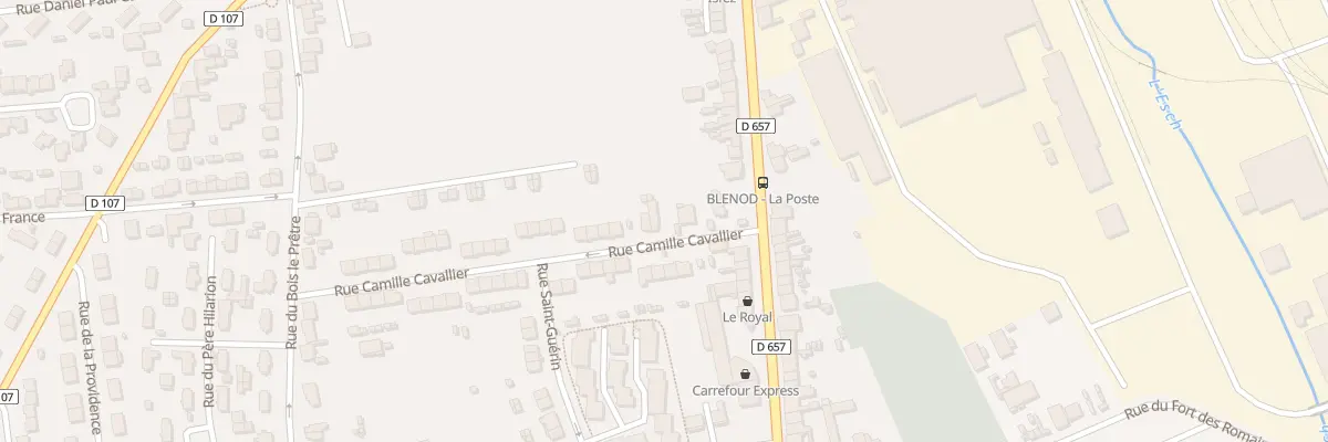 Plan du 1 Rue Camille Cavallier à Blénod-lès-Pont-à-Mousson