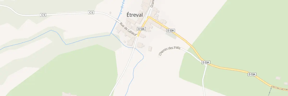 Plan du 1 Rue du Château à Étreval