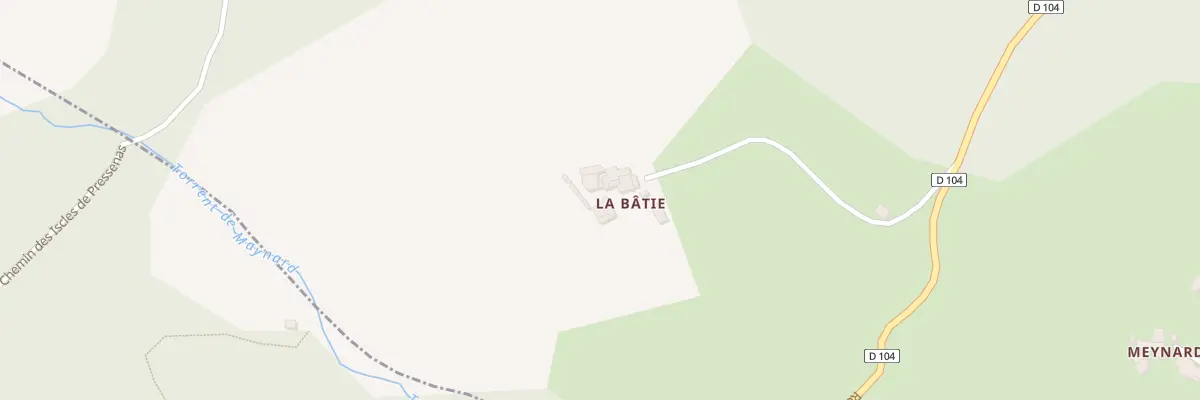 Plan du 5069 La Batie à Valavoire
