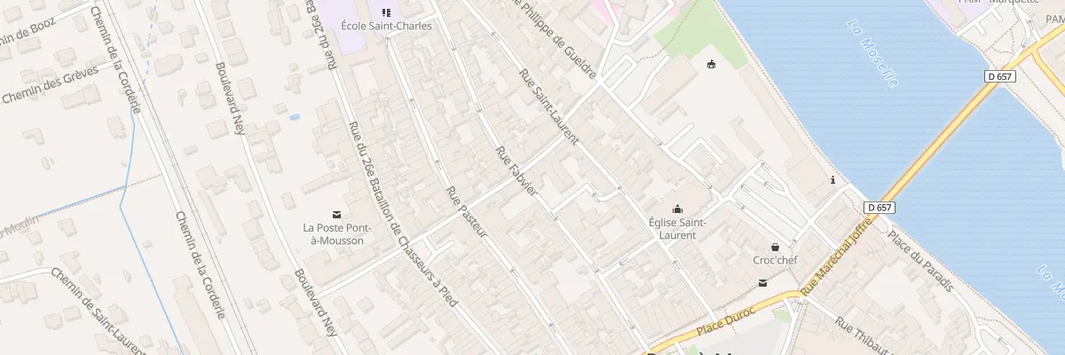 Plan du 30 Rue Fabvier à Pont-à-Mousson