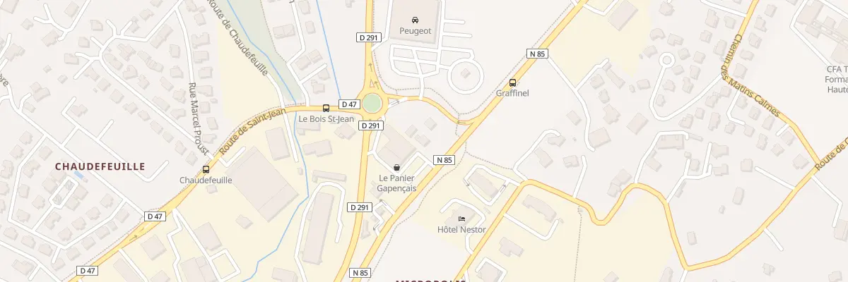 Plan du 74 Av de Provence à Gap