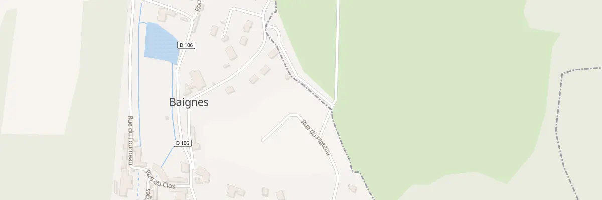 Plan du 10 Rue du Plateau à Baignes