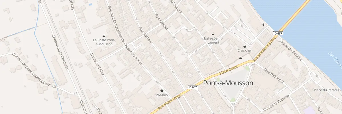 Plan du 20 Rue Pasteur à Pont-à-Mousson