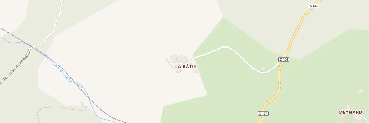 Plan du 7068 La Batie à Valavoire