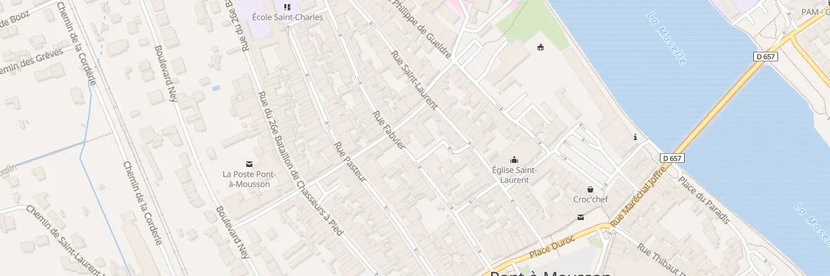 Plan du 28 Rue Fabvier à Pont-à-Mousson