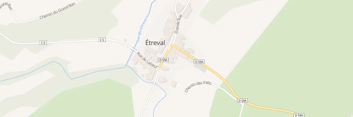 Plan du 8 Gr Grande Rue à Étreval