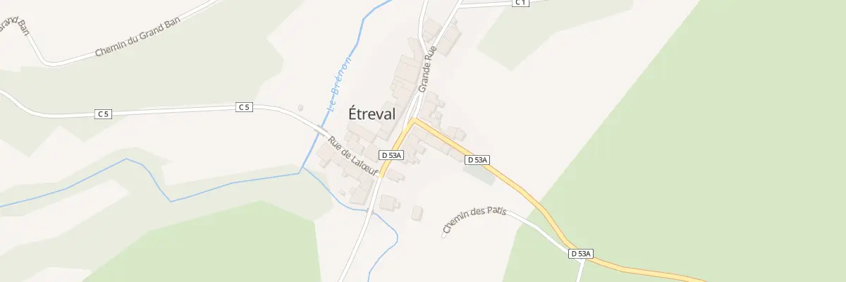 Plan du 2 Rue de l’Eglise à Étreval