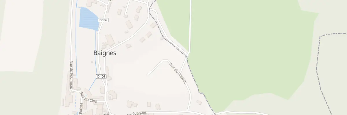 Plan du 8 Rue du Plateau à Baignes