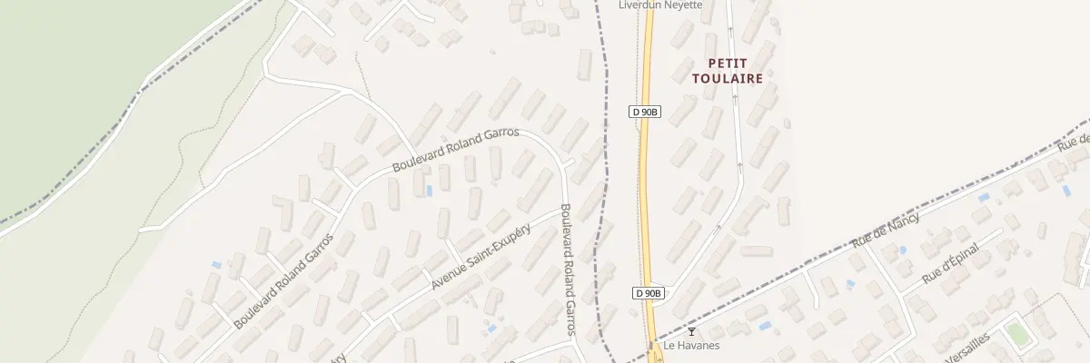 Plan du 448 Bd Roland Garros à Liverdun
