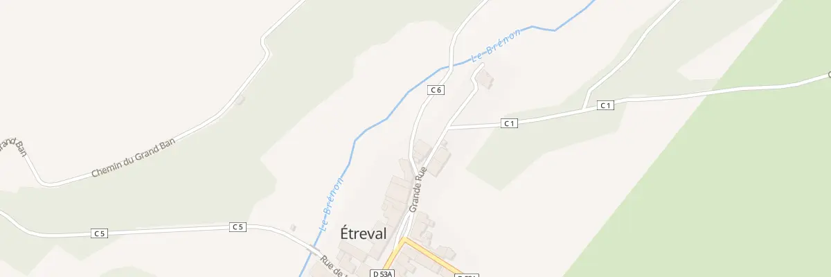 Plan du 19 Gr Grande Rue à Étreval