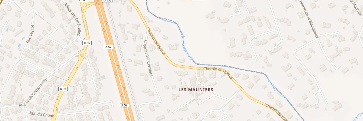 Plan du 289 Che de Hyères à La Farlède
