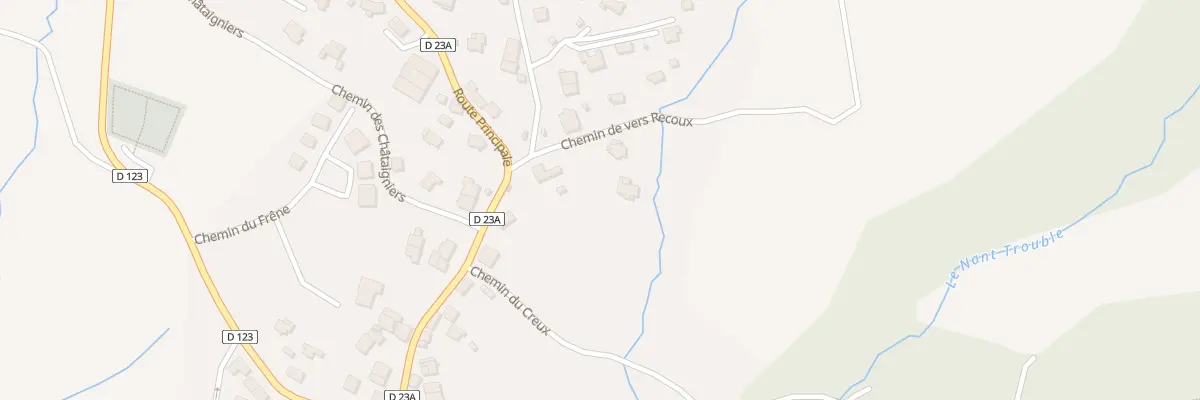 Plan du 60 Che de Vers Recoux à Cernex