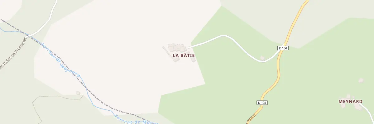 Plan du 7043A La Batie à Valavoire