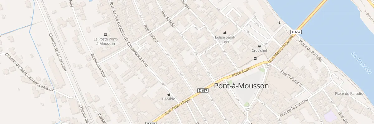 Plan du 18 Rue Pasteur à Pont-à-Mousson