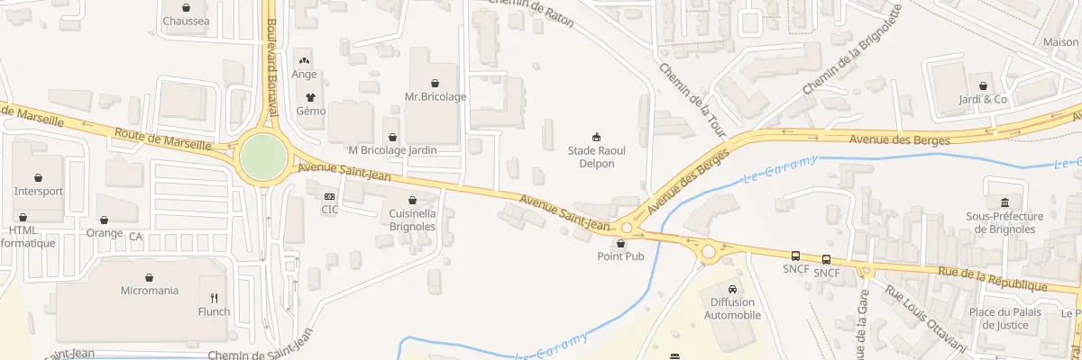Plan du 9006 Rte de Marseille à Brignoles