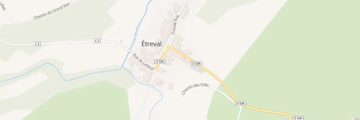 Plan du 4 Rue de l’Eglise à Étreval