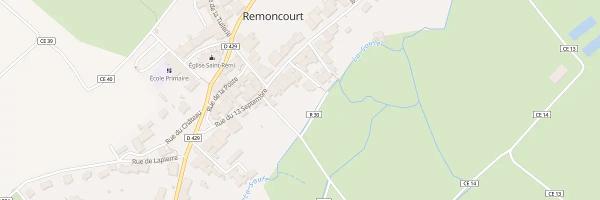 Plan du 160 Rue du 13 Septembre à Remoncourt