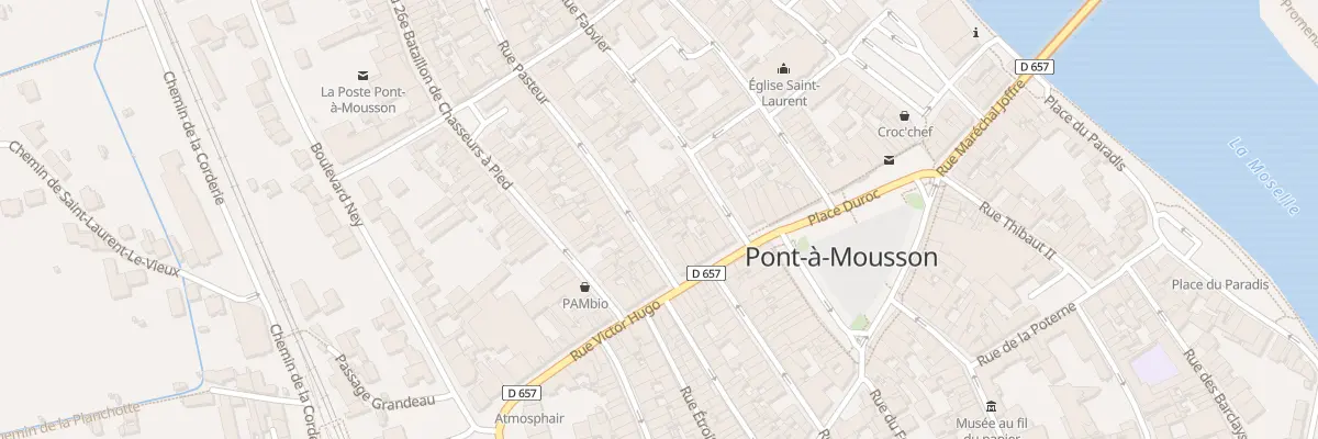 Plan du 10 Rue Pasteur à Pont-à-Mousson