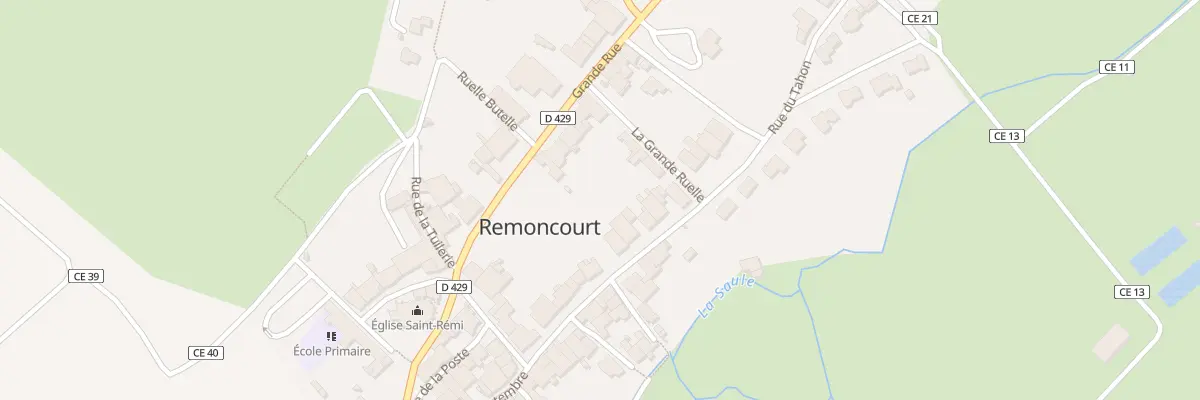 Plan du 261 Rue du 13 Septembre à Remoncourt