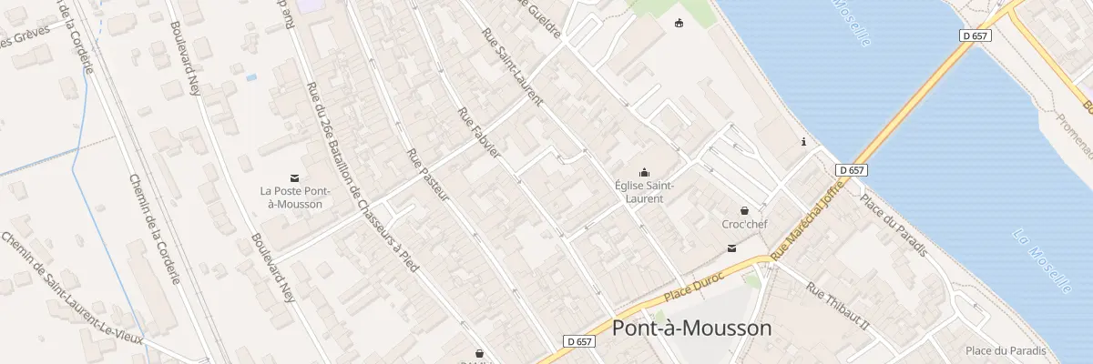 Plan du 26 Rue Fabvier à Pont-à-Mousson