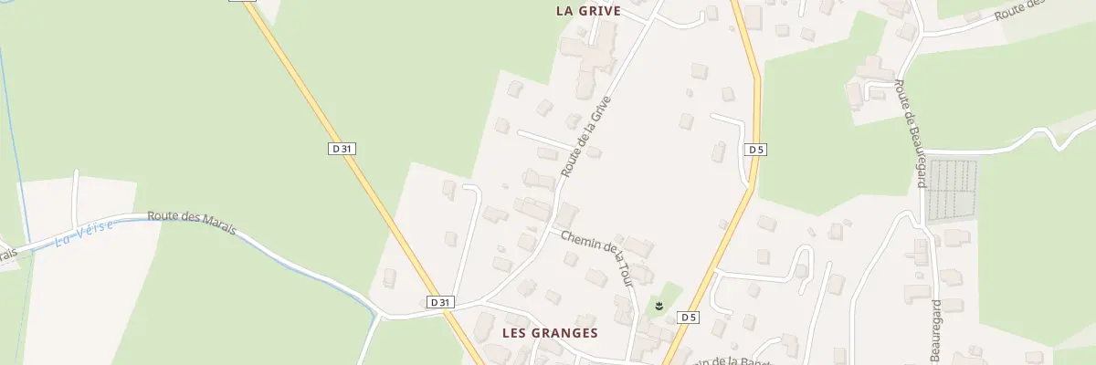 Plan du 318 Rte de la Grive à Gruffy
