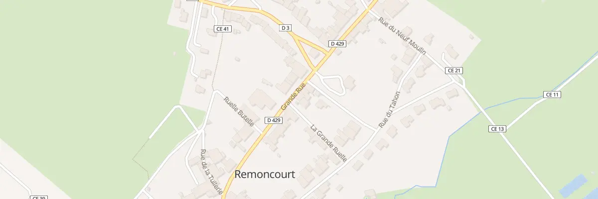 Plan du 220 Rue Grande Rue à Remoncourt