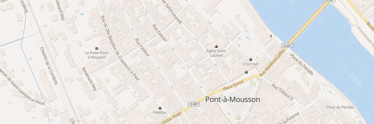 Plan du 20 Rue Fabvier à Pont-à-Mousson